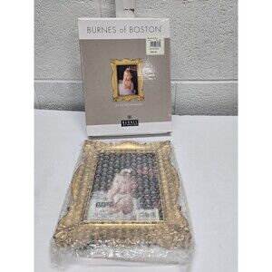Burnes Of Boston Golden Accents Shaped Picture Frame Fits 5x7 Photo